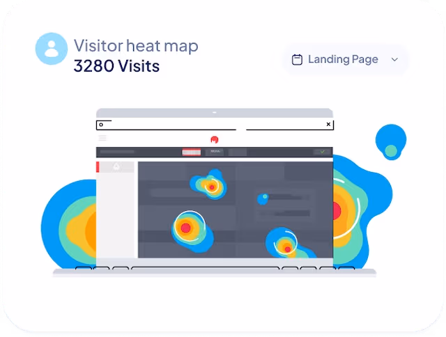 A visitor heat map.